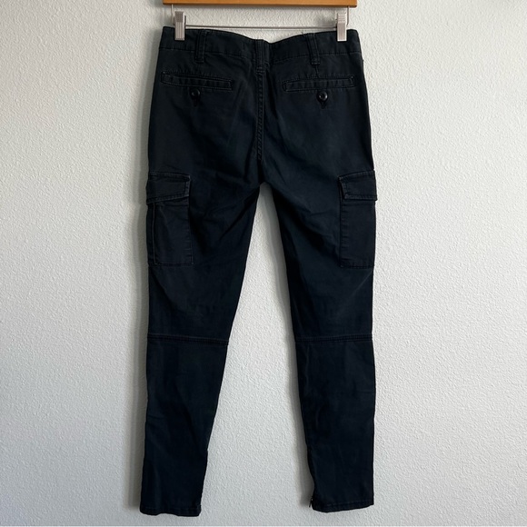Free People Black Military Skinny Leg Cargo Pants. Size 26 - Picture 5 of 7